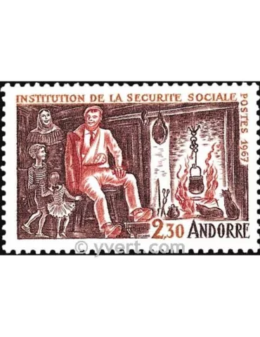 n° 183 -  Timbre Andorre Poste 2