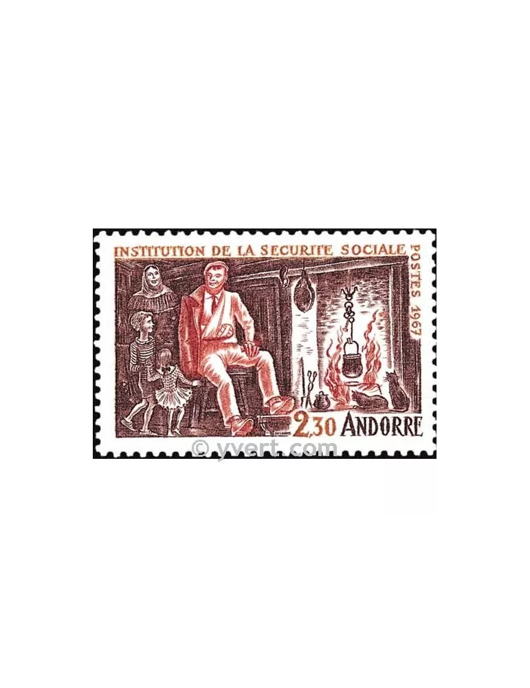 n° 183 -  Timbre Andorre Poste