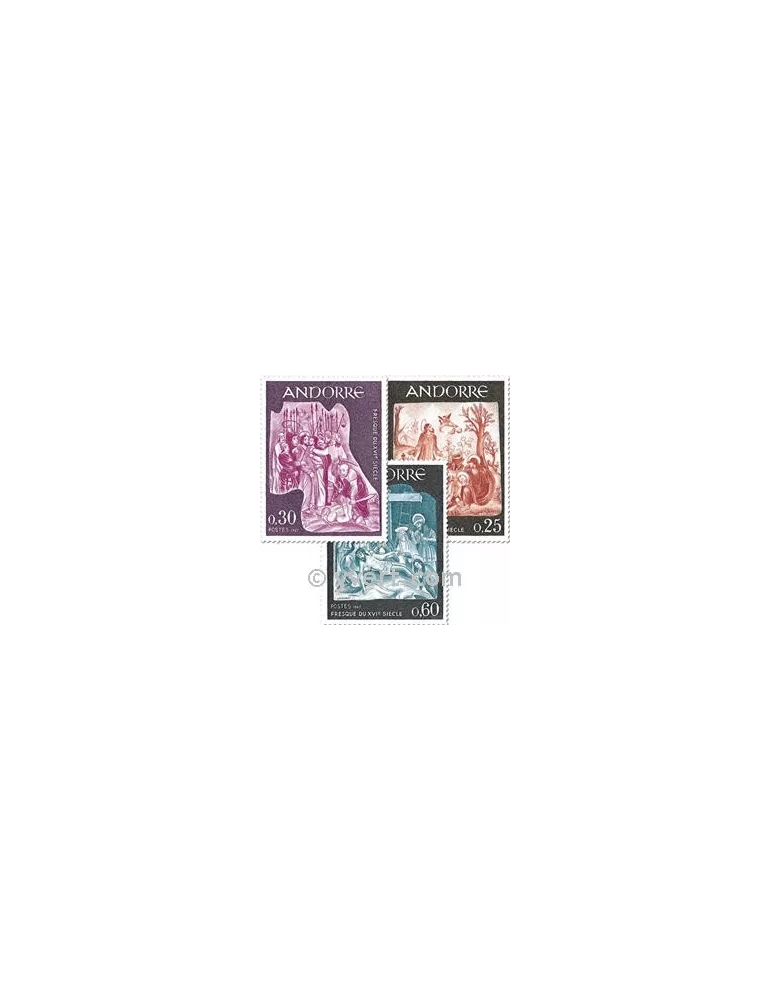 n° 184/186 -  Timbre Andorre Poste