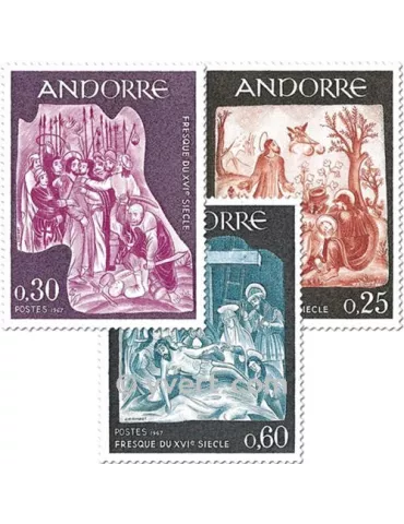 n° 184/186 -  Timbre Andorre Poste 2