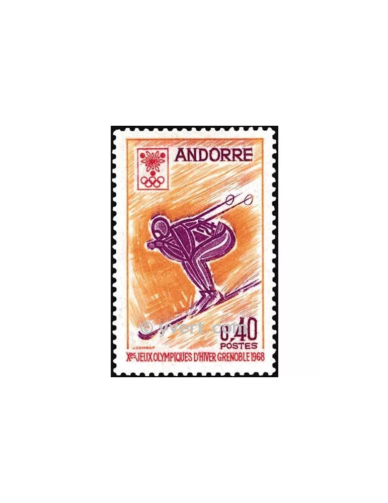 n° 187 -  Timbre Andorre Poste