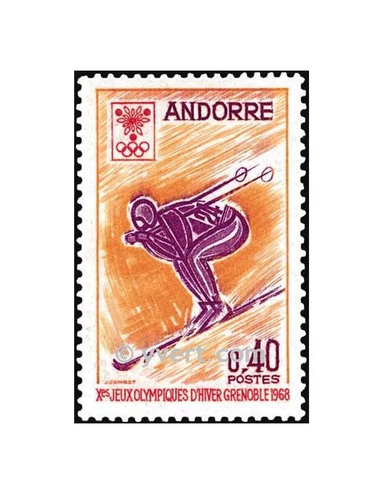 n° 187 -  Timbre Andorre Poste