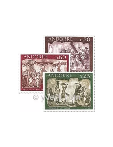 n° 191/193 -  Timbre Andorre Poste