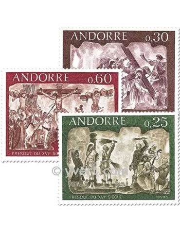n° 191/193 -  Timbre Andorre Poste 2