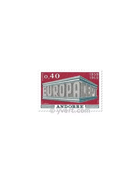 n° 194/195 -  Timbre Andorre Poste