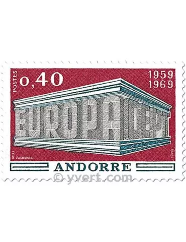 n° 194/195 -  Timbre Andorre Poste 2