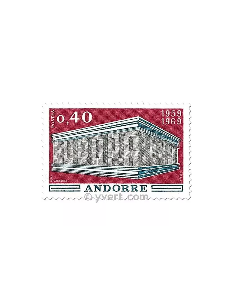 n° 194/195 -  Timbre Andorre Poste