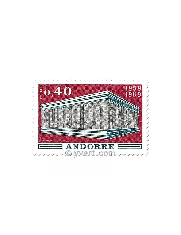 n° 194/195 -  Timbre Andorre Poste