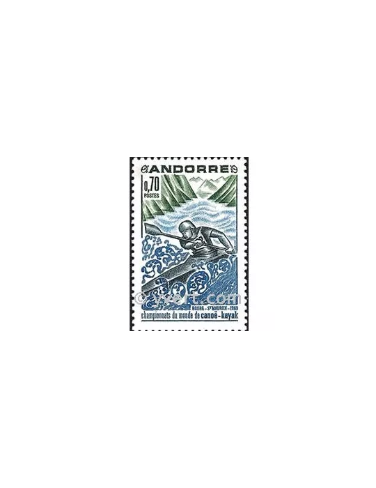n° 196 -  Timbre Andorre Poste