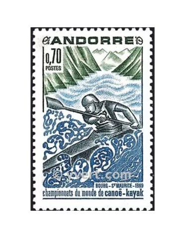 n° 196 -  Timbre Andorre Poste 2