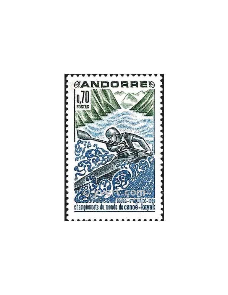 n° 196 -  Timbre Andorre Poste