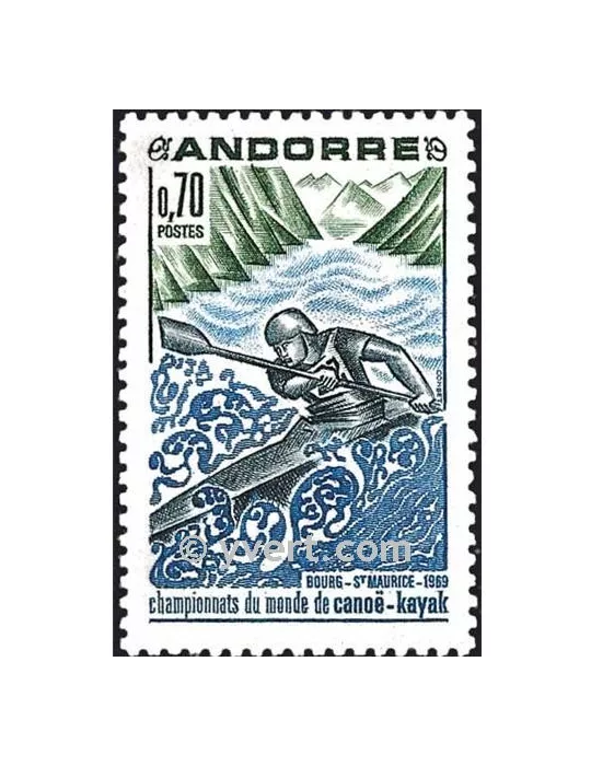 n° 196 -  Timbre Andorre Poste