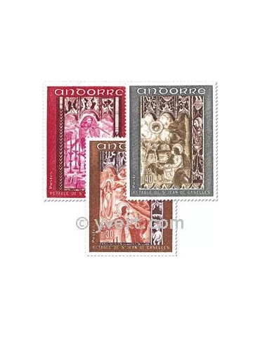 n° 198/200 -  Timbre Andorre Poste
