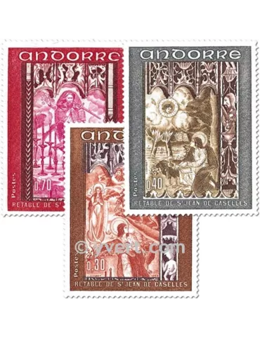 n° 198/200 -  Timbre Andorre Poste 2