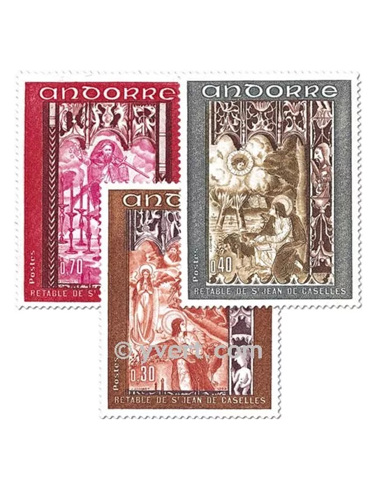 n° 198/200 -  Timbre Andorre Poste