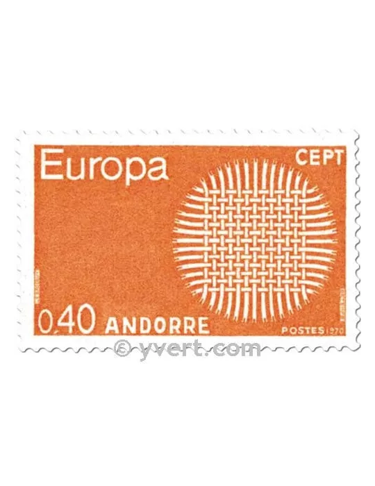 n° 202/203 -  Timbre Andorre Poste