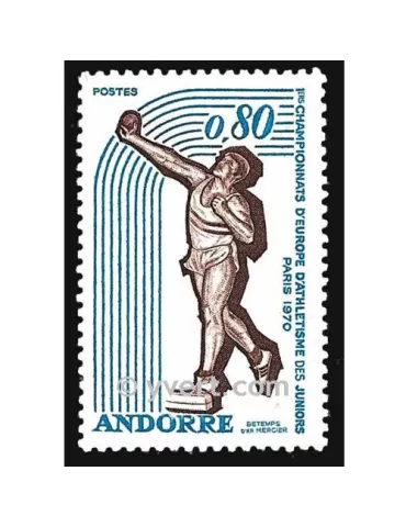 n° 205 -  Timbre Andorre Poste 2