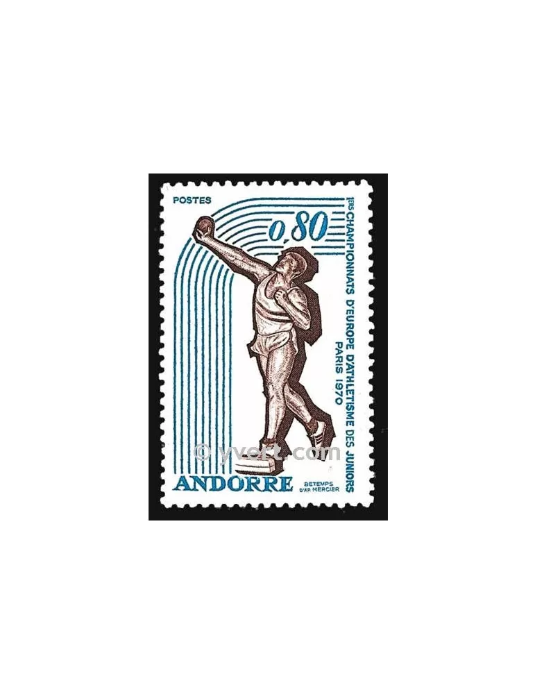 n° 205 -  Timbre Andorre Poste