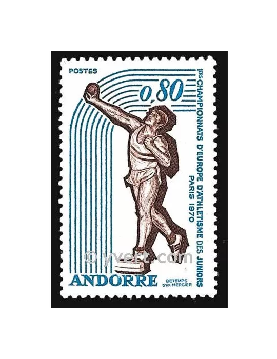 n° 205 -  Timbre Andorre Poste