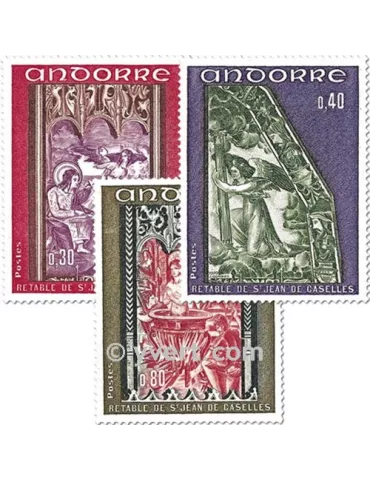 n° 206/208 -  Timbre Andorre Poste 2
