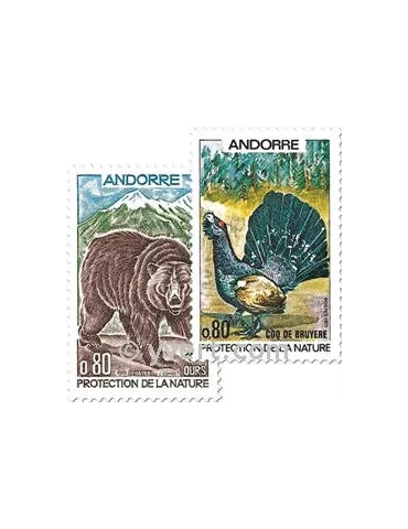 n° 210/211 -  Timbre Andorre Poste