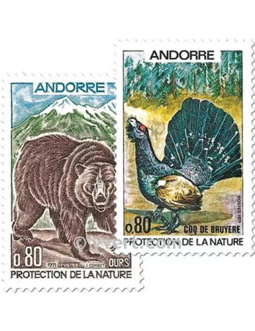 n° 210/211 -  Timbre Andorre Poste 2