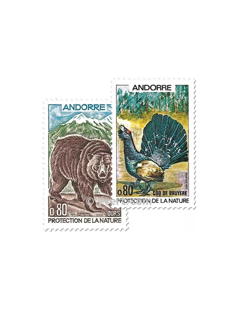 n° 210/211 -  Timbre Andorre Poste