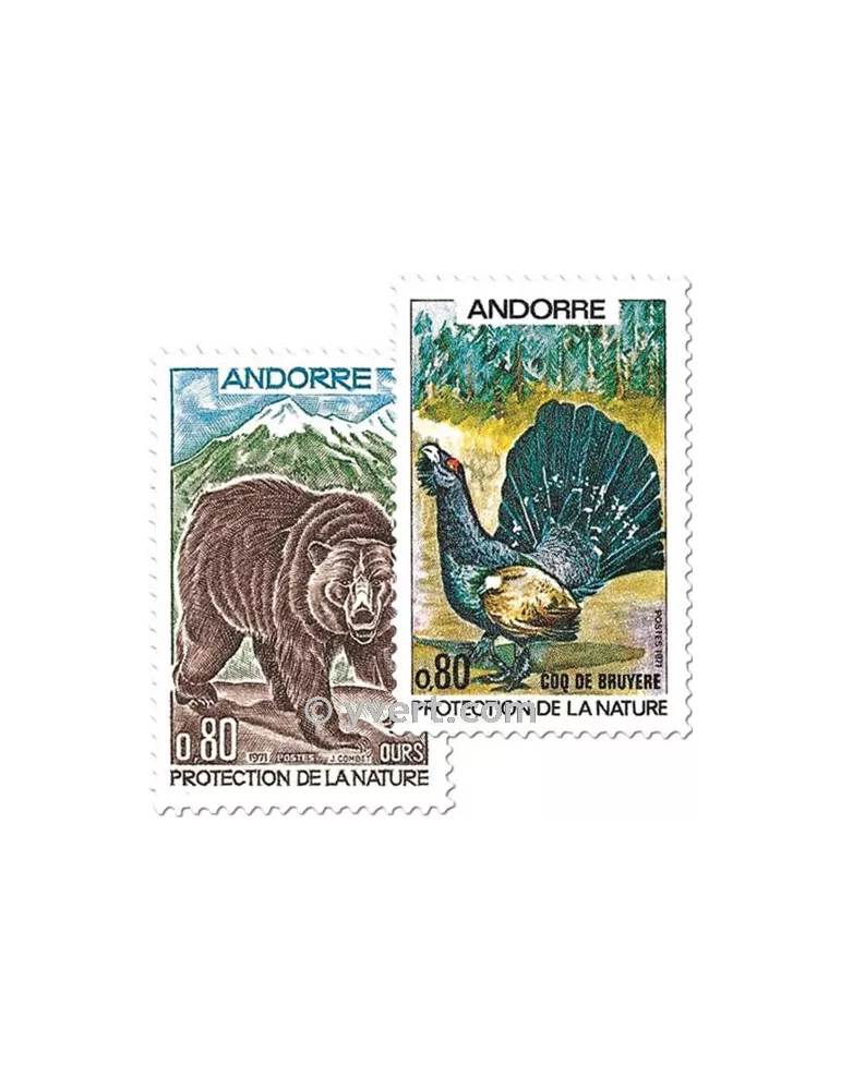 n° 210/211 -  Timbre Andorre Poste