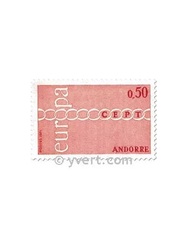 n° 212/213 -  Timbre Andorre Poste