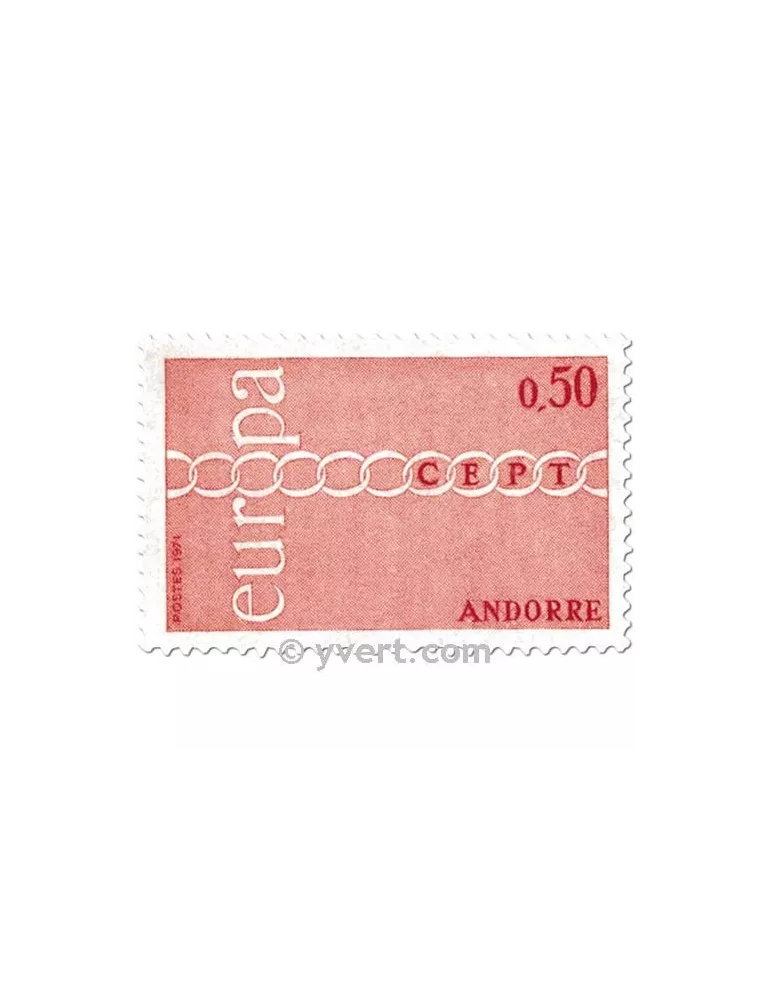 n° 212/213 -  Timbre Andorre Poste