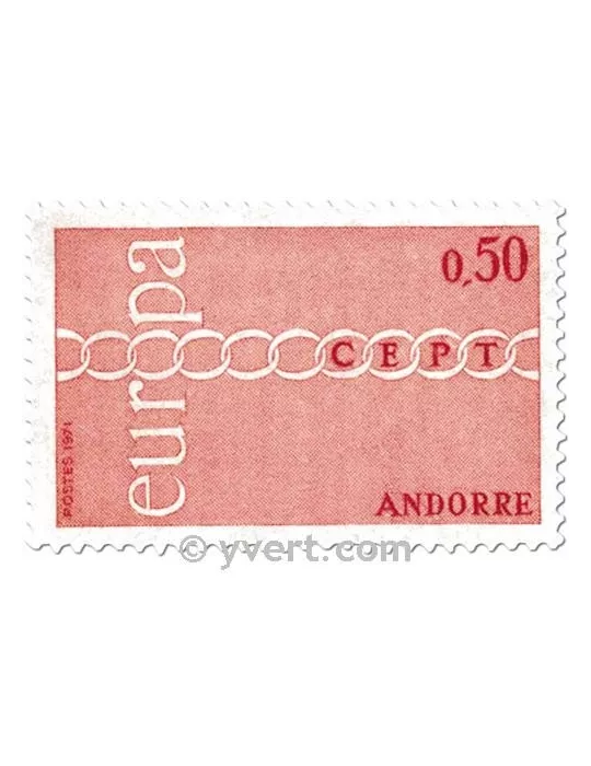 n° 212/213 -  Timbre Andorre Poste