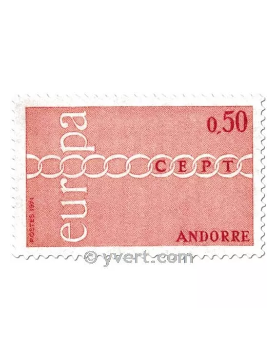 n° 212/213 -  Timbre Andorre Poste