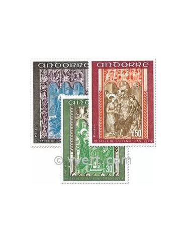 n° 214/216 -  Timbre Andorre Poste