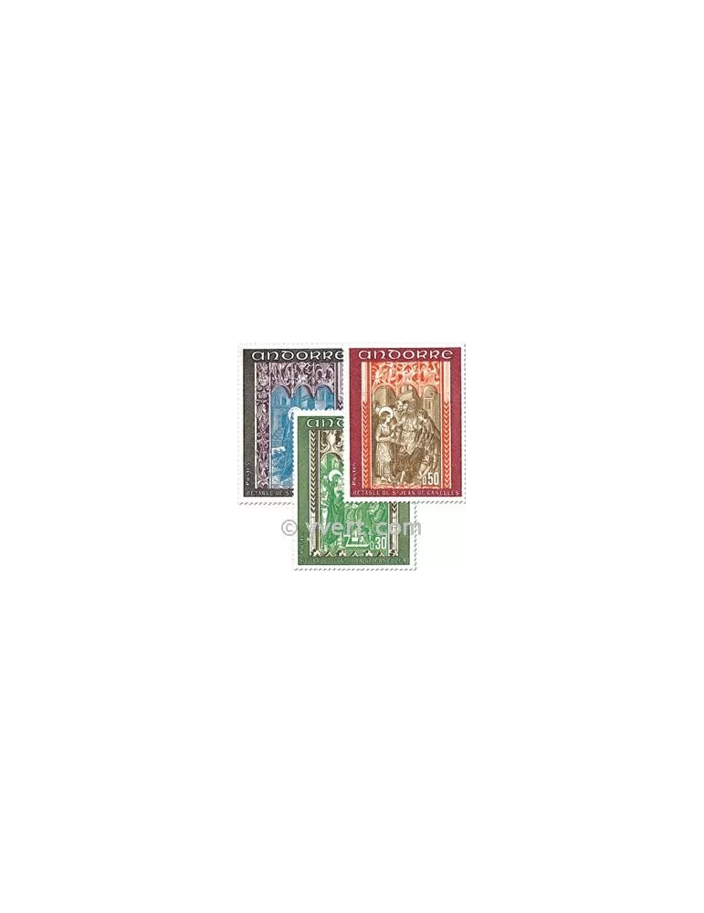 n° 214/216 -  Timbre Andorre Poste