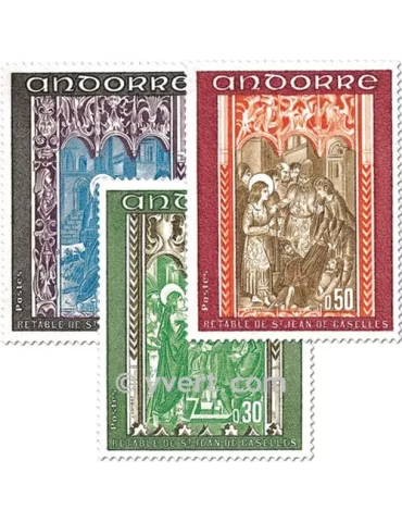 n° 214/216 -  Timbre Andorre Poste 2