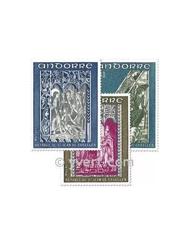 n° 221/223 -  Timbre Andorre Poste