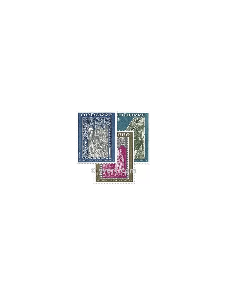 n° 221/223 -  Timbre Andorre Poste