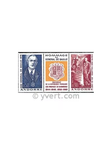 n° 225A -  Timbre Andorre Poste