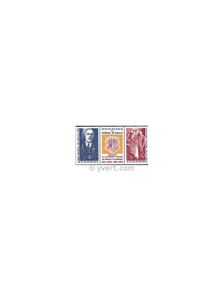 n° 225A -  Timbre Andorre Poste