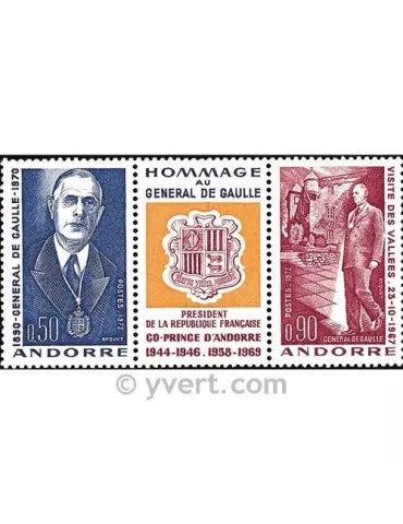 n° 225A -  Timbre Andorre Poste 2