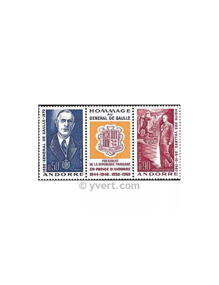 n° 225A -  Timbre Andorre Poste