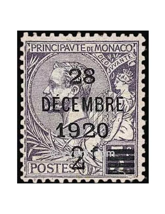 n° 50 -  Timbre Monaco Poste