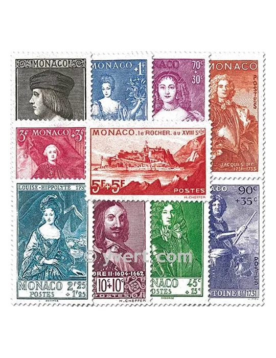 n° 185/194 -  Timbre Monaco Poste
