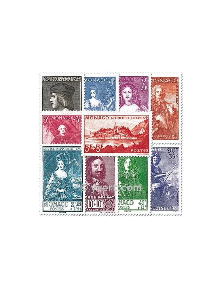 n° 185/194 -  Timbre Monaco Poste