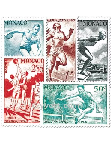 n° 319/323 -  Timbre Monaco Poste 2