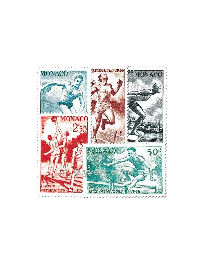 n° 319/323 -  Timbre Monaco Poste