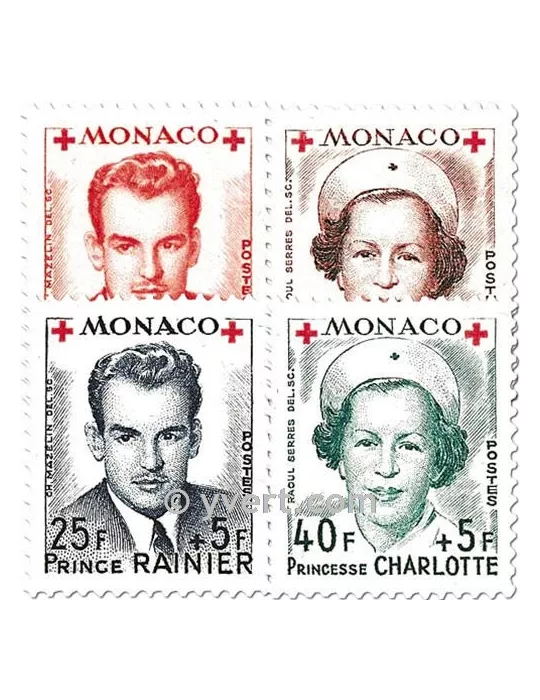 n° 334A/337A -  Timbre Monaco Poste