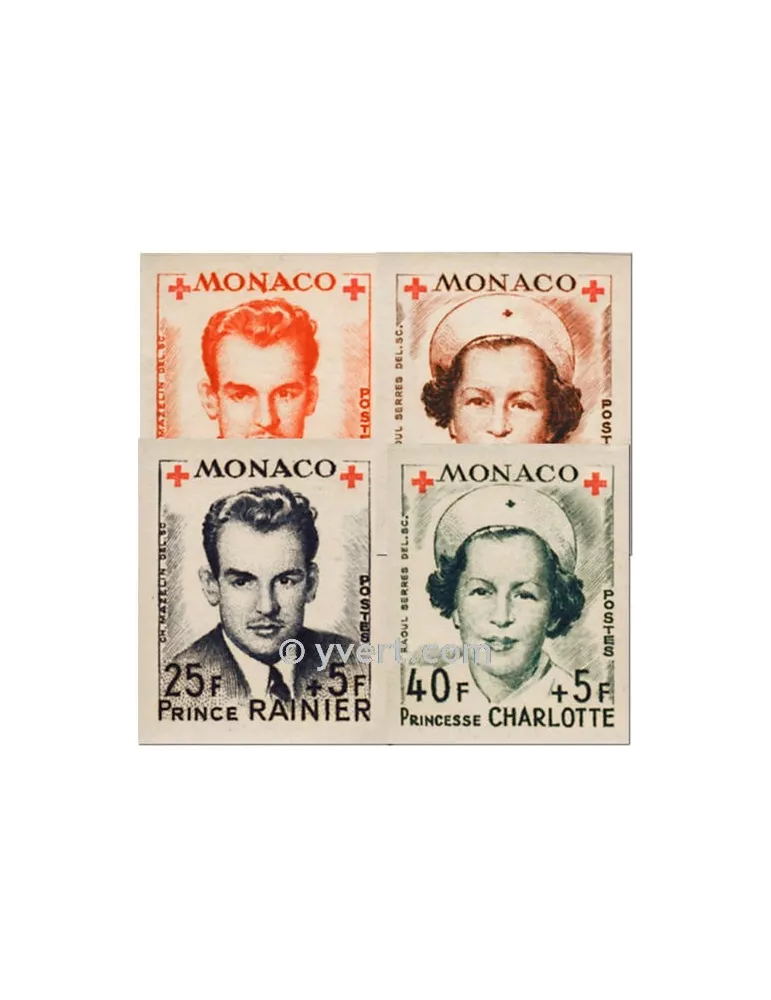 n° 334B/337B -  Timbre Monaco Poste