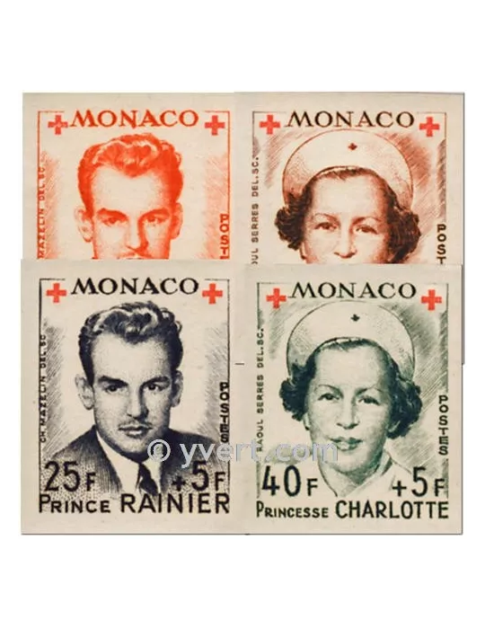 n° 334B/337B -  Timbre Monaco Poste
