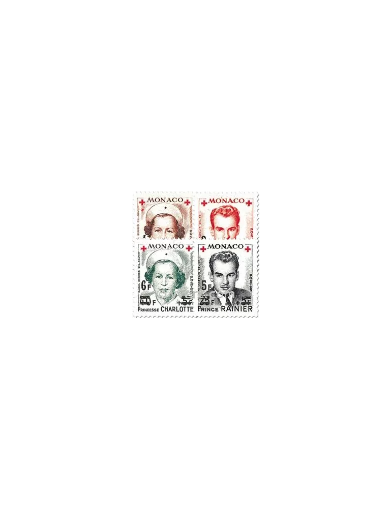 n° 379A/382A -  Timbre Monaco Poste